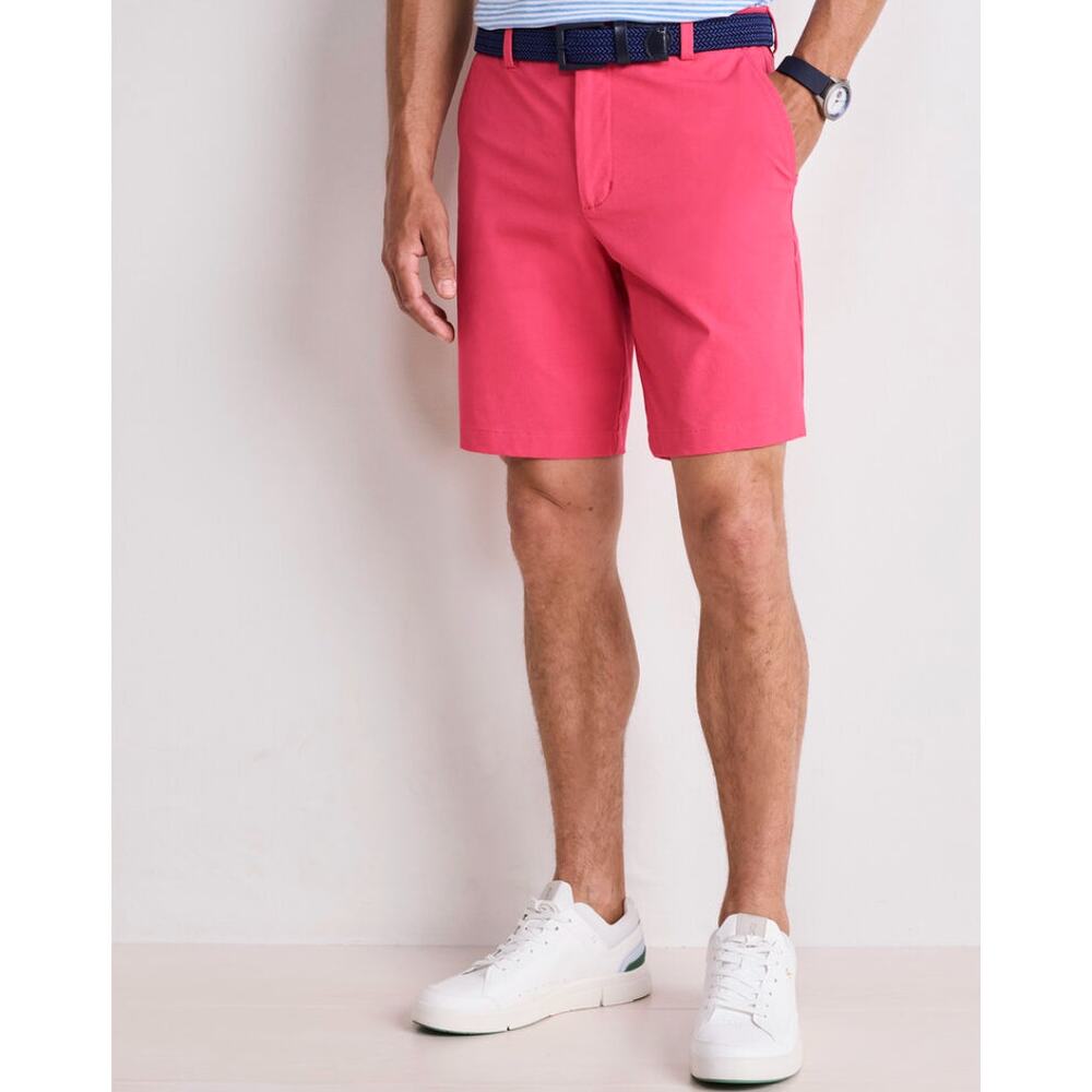 Vineyard Vines Sailors Red 9 Inch Performance On-The-Go Shorts 1H001073 Size 30